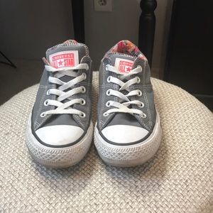 Converse all star grey and white sneakers